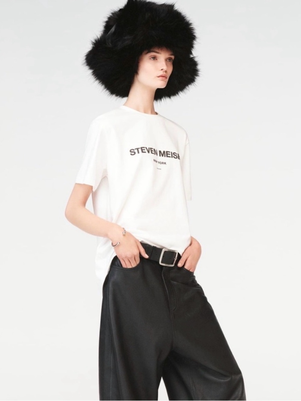 ZARA X Steven Meisel Limited Edition White Short Sleeve Shirt Unisex Small
